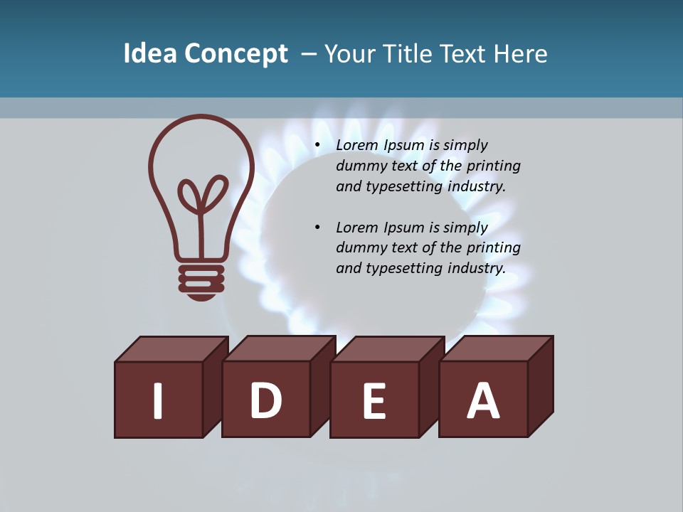 Kitchen Burn Oval PowerPoint Template