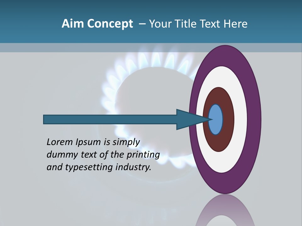 Kitchen Burn Oval PowerPoint Template