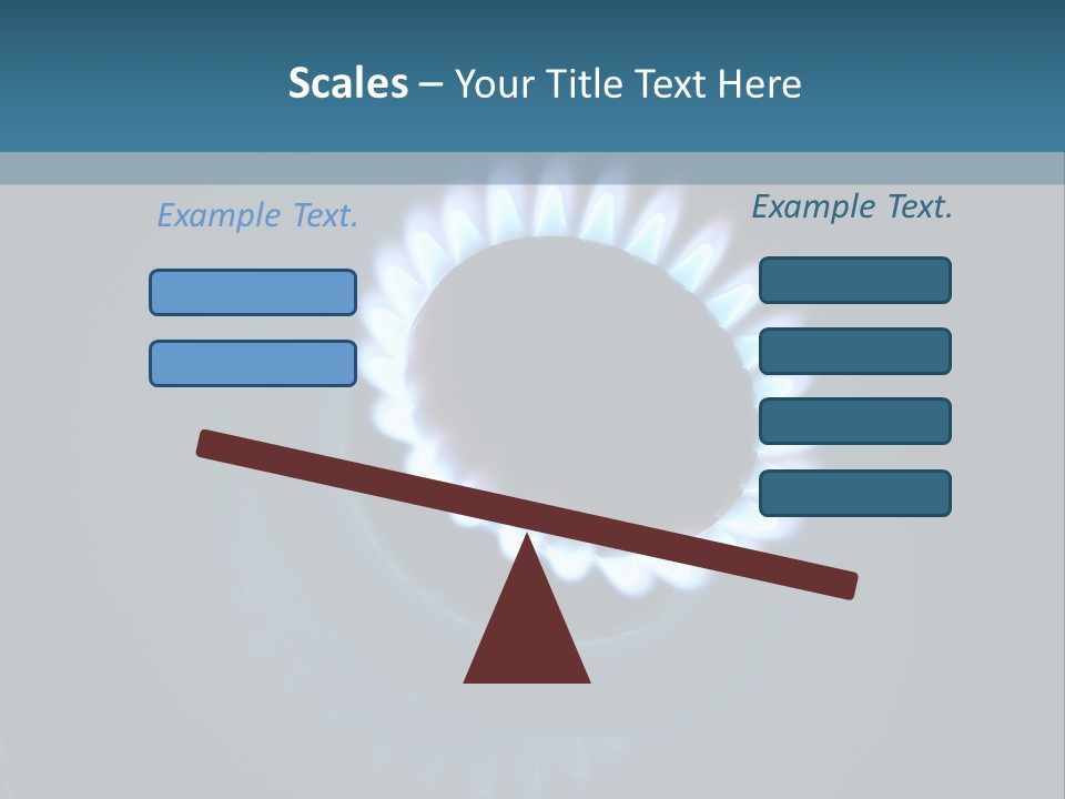 Kitchen Burn Oval PowerPoint Template