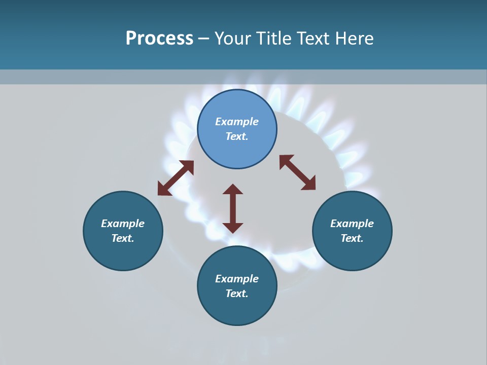 Kitchen Burn Oval PowerPoint Template