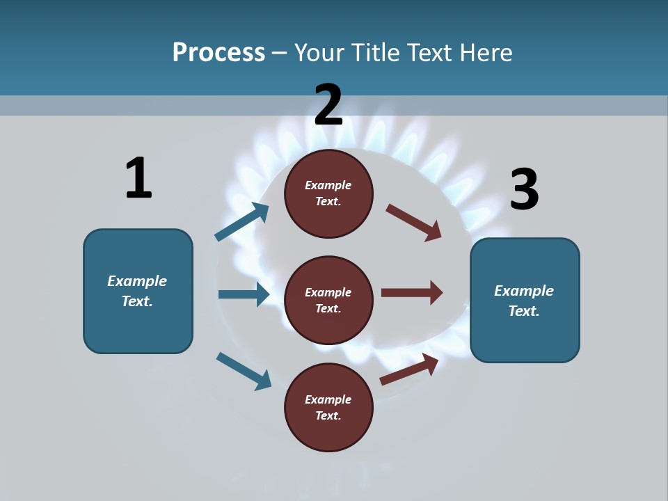 Kitchen Burn Oval PowerPoint Template