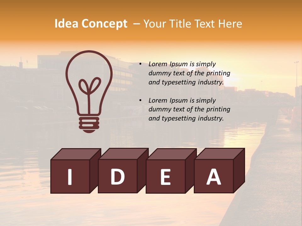 Nation Design Lights PowerPoint Template