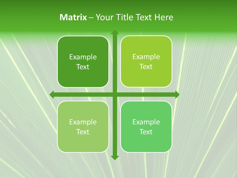 Nervure Palmiers Feuille PowerPoint Template