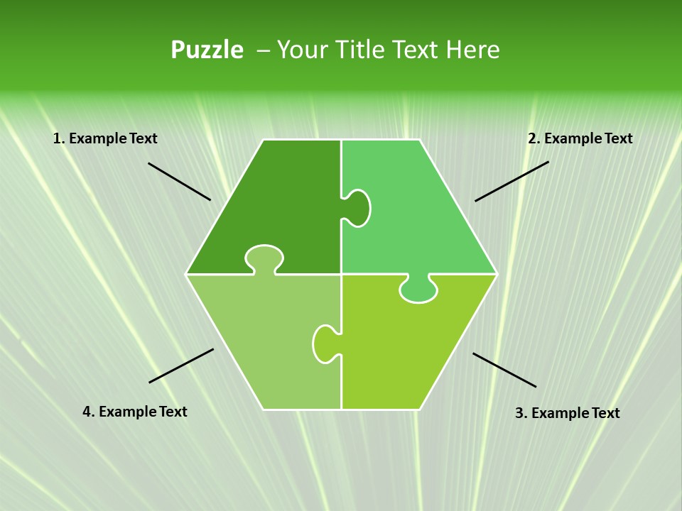 Nervure Palmiers Feuille PowerPoint Template