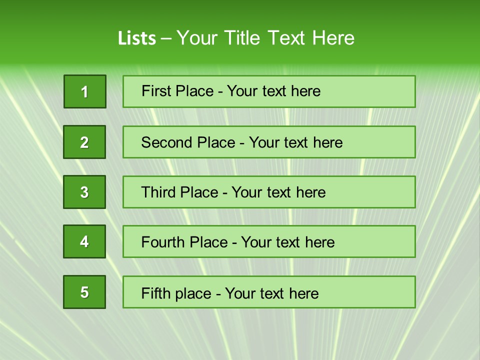 Nervure Palmiers Feuille PowerPoint Template