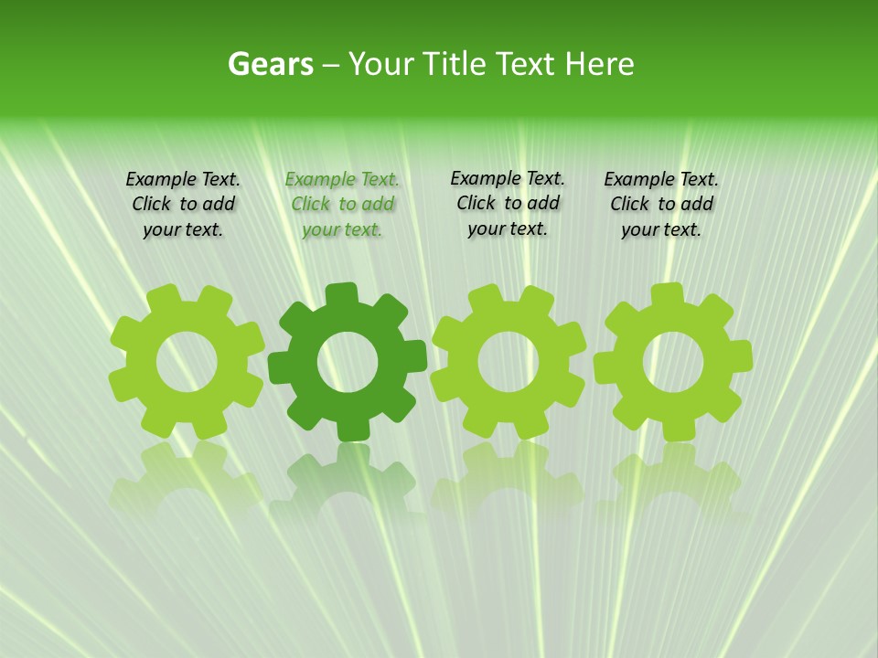 Nervure Palmiers Feuille PowerPoint Template