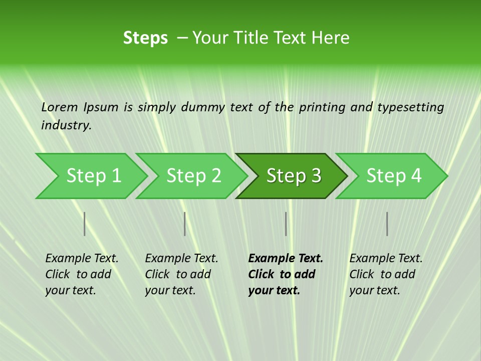 Nervure Palmiers Feuille PowerPoint Template