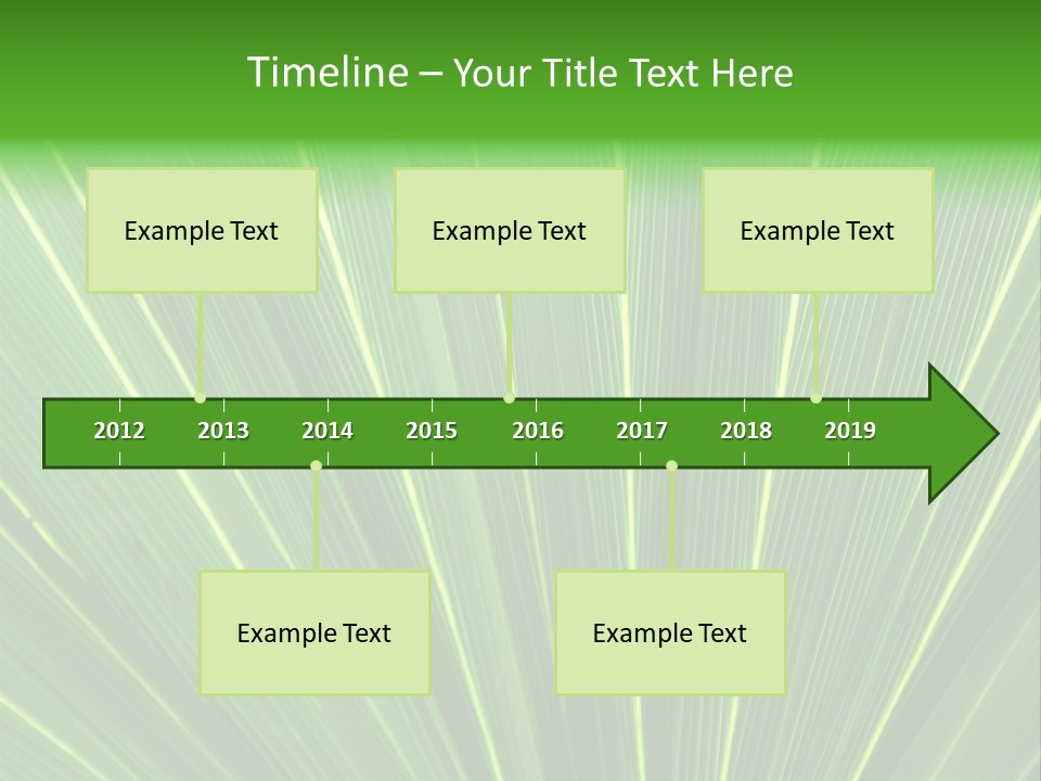 Nervure Palmiers Feuille PowerPoint Template