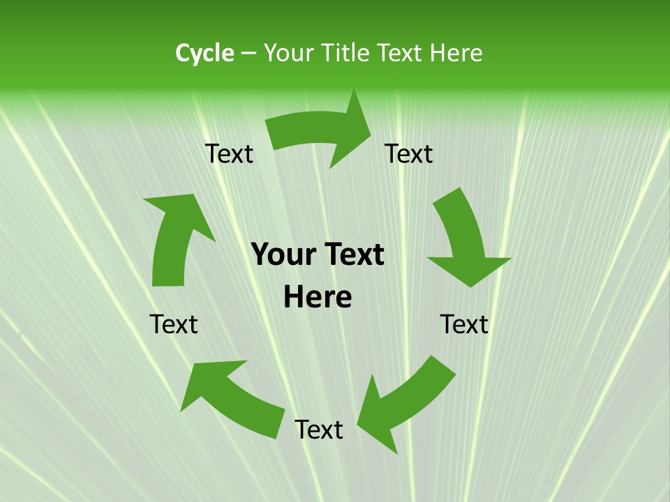 Nervure Palmiers Feuille PowerPoint Template
