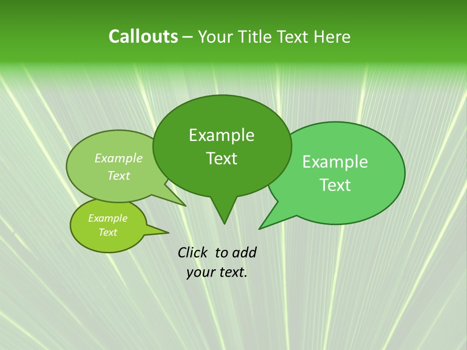 Nervure Palmiers Feuille PowerPoint Template