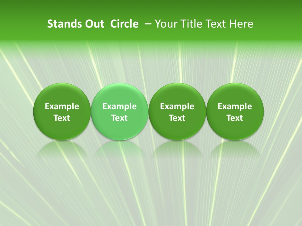 Nervure Palmiers Feuille PowerPoint Template