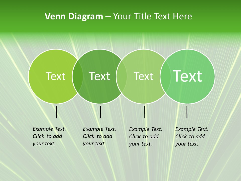 Nervure Palmiers Feuille PowerPoint Template