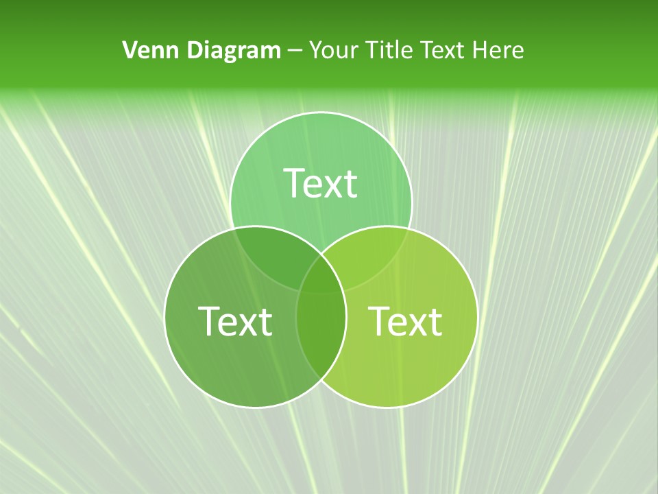 Nervure Palmiers Feuille PowerPoint Template