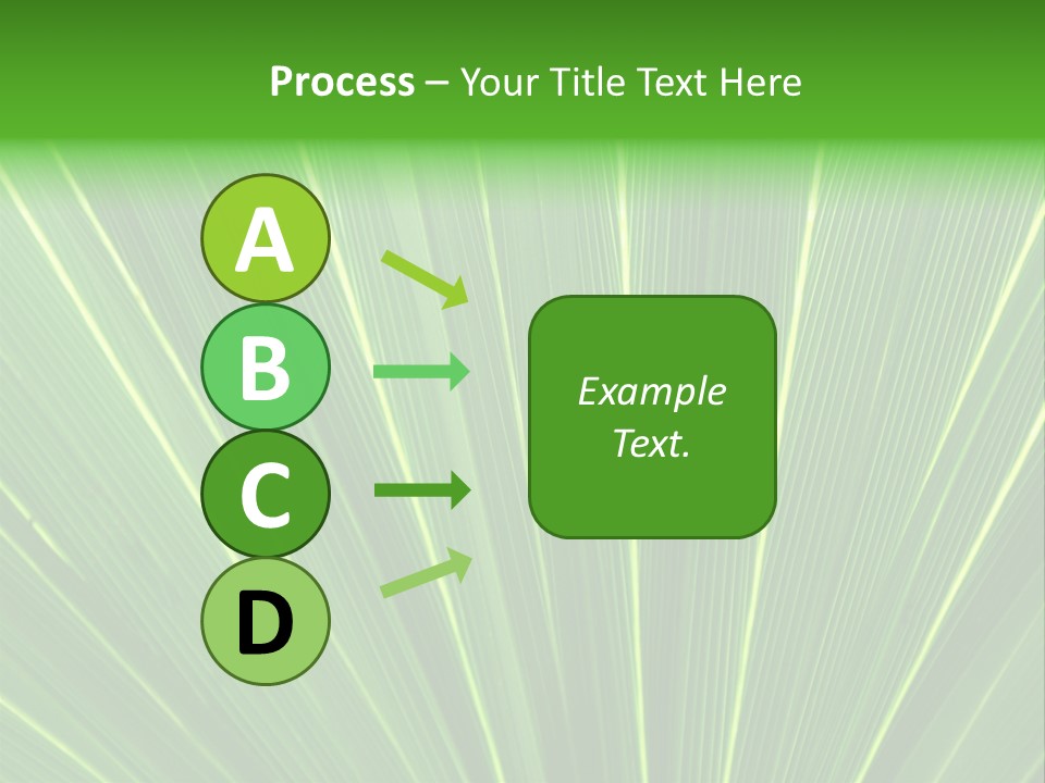 Nervure Palmiers Feuille PowerPoint Template