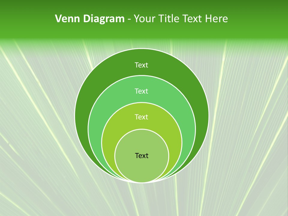 Nervure Palmiers Feuille PowerPoint Template