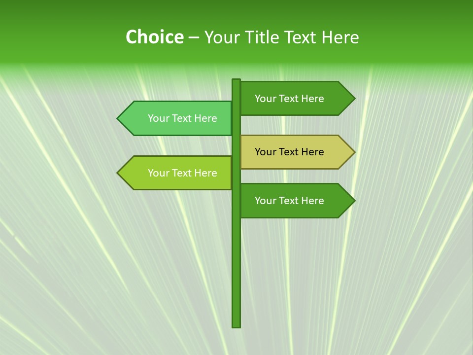 Nervure Palmiers Feuille PowerPoint Template