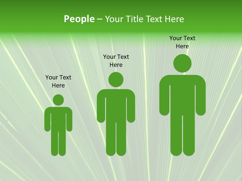 Nervure Palmiers Feuille PowerPoint Template