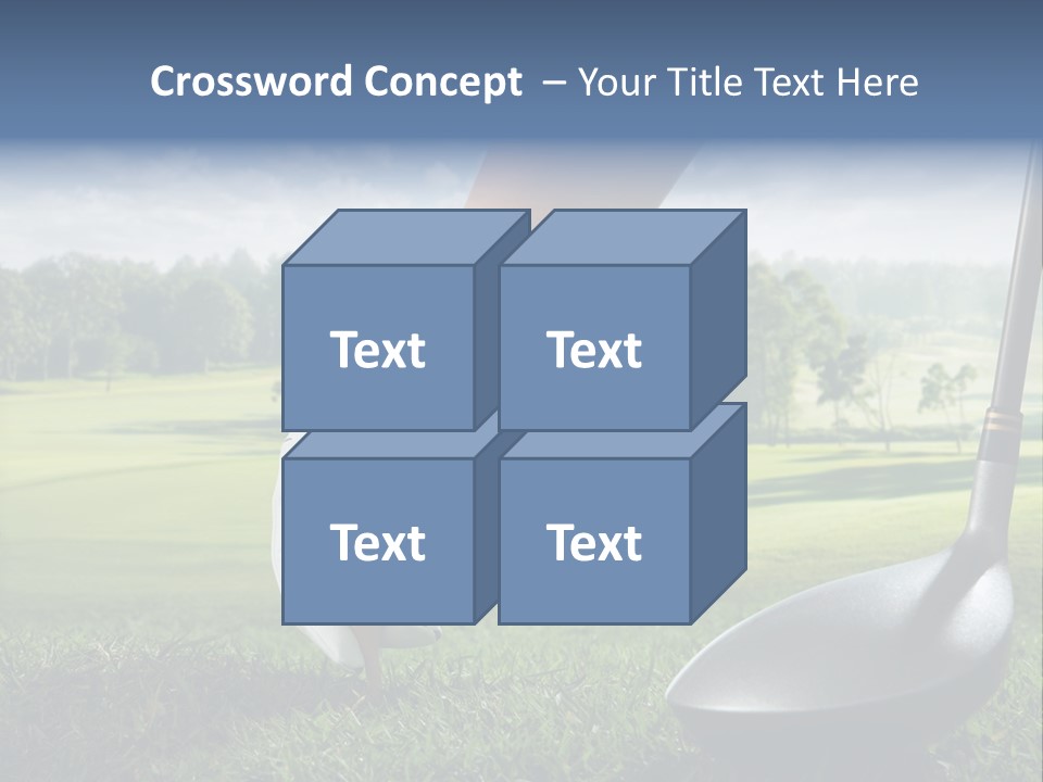 Ball Recreation Grass PowerPoint Template
