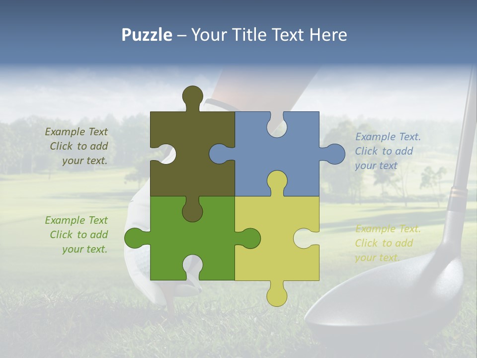 Ball Recreation Grass PowerPoint Template