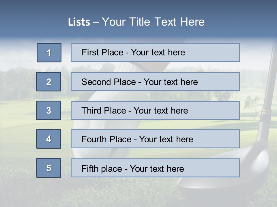 Ball Recreation Grass PowerPoint Template