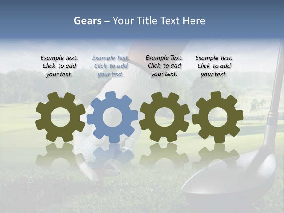 Ball Recreation Grass PowerPoint Template