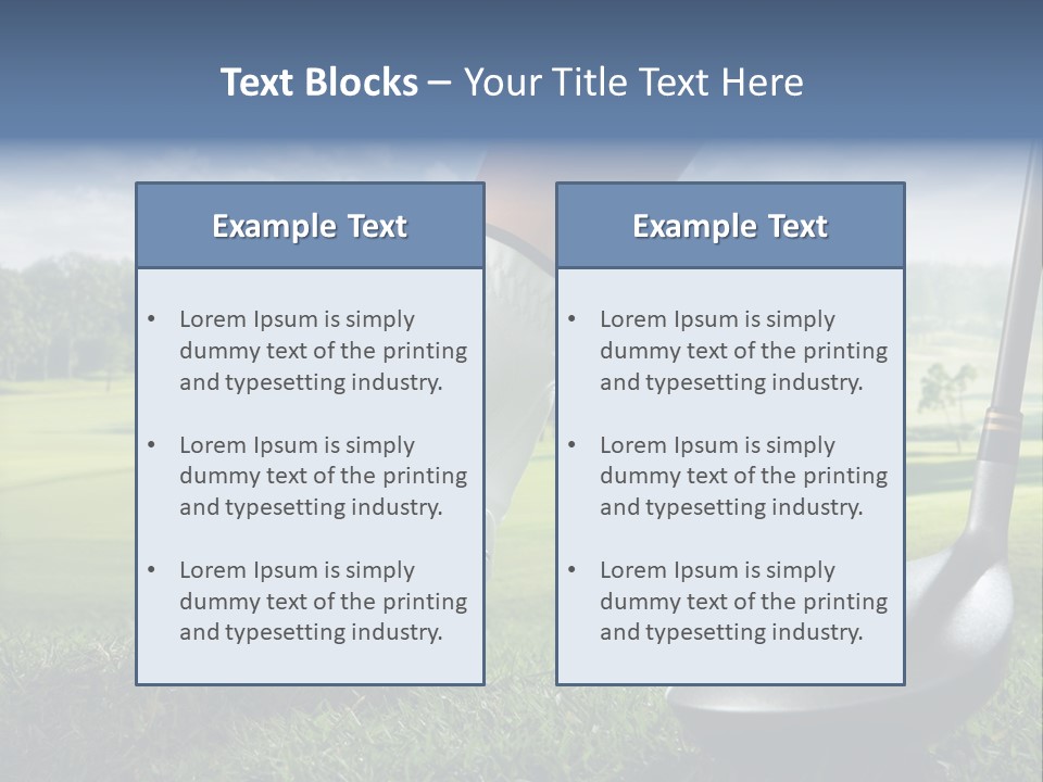 Ball Recreation Grass PowerPoint Template