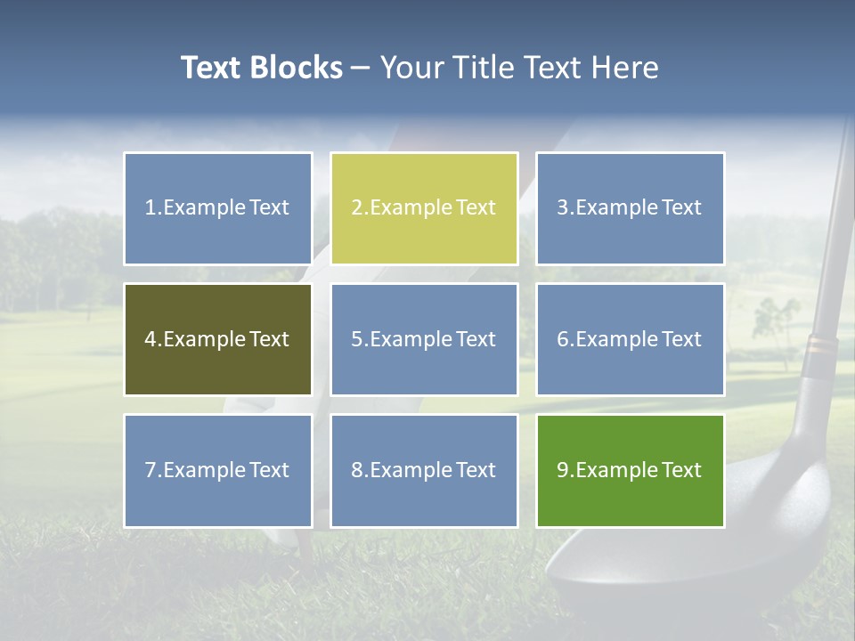 Ball Recreation Grass PowerPoint Template