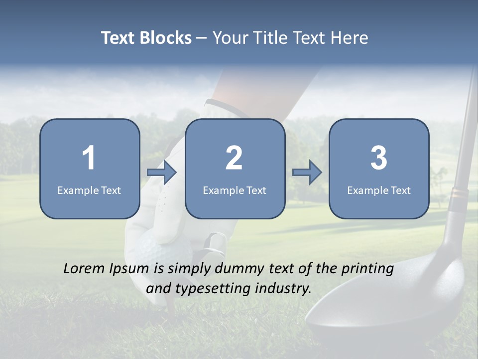 Ball Recreation Grass PowerPoint Template