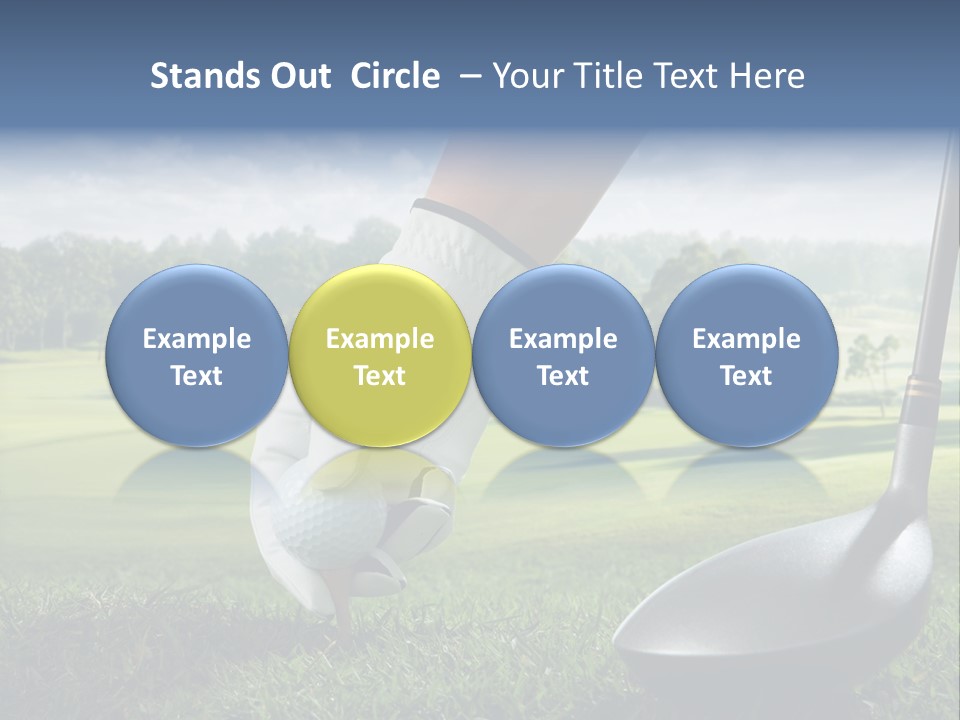 Ball Recreation Grass PowerPoint Template