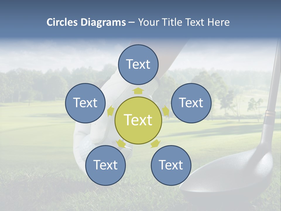 Ball Recreation Grass PowerPoint Template