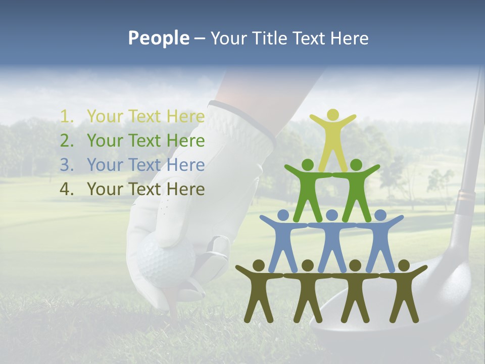 Ball Recreation Grass PowerPoint Template