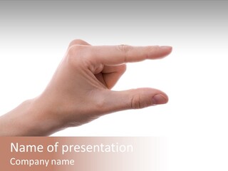 Background Hand Indicate PowerPoint Template