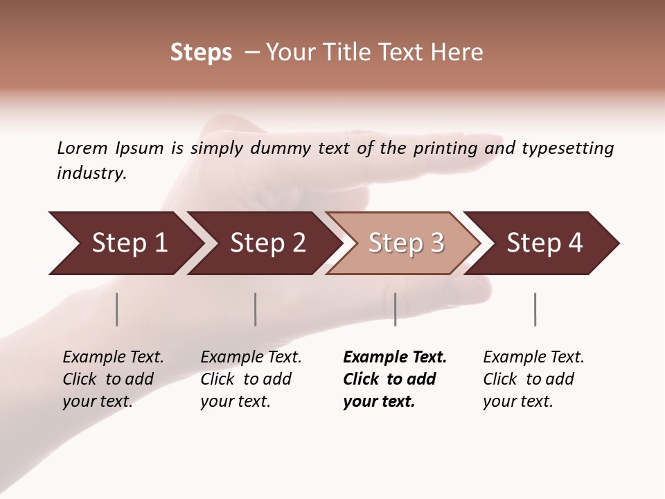 Background Hand Indicate PowerPoint Template