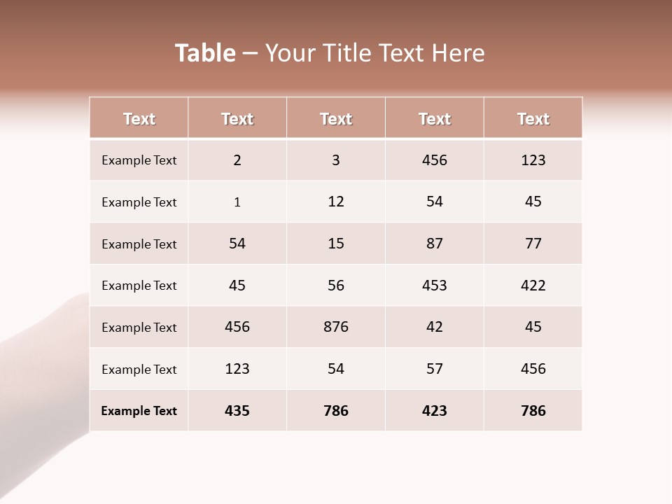 Background Hand Indicate PowerPoint Template