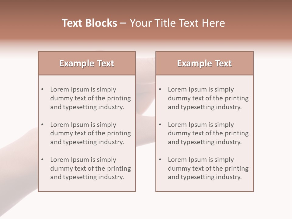 Background Hand Indicate PowerPoint Template