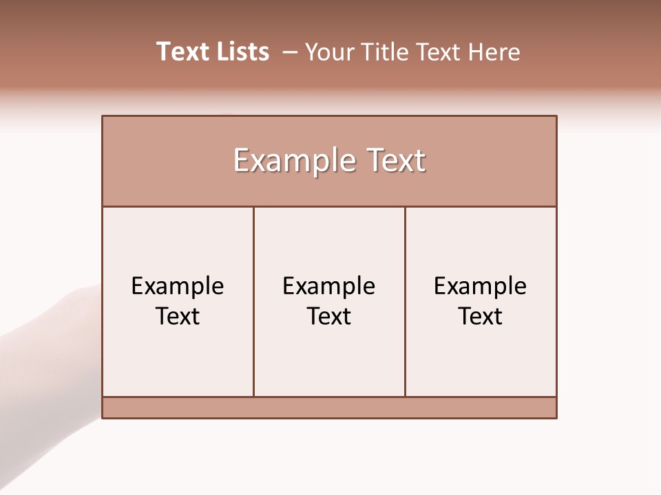 Background Hand Indicate PowerPoint Template