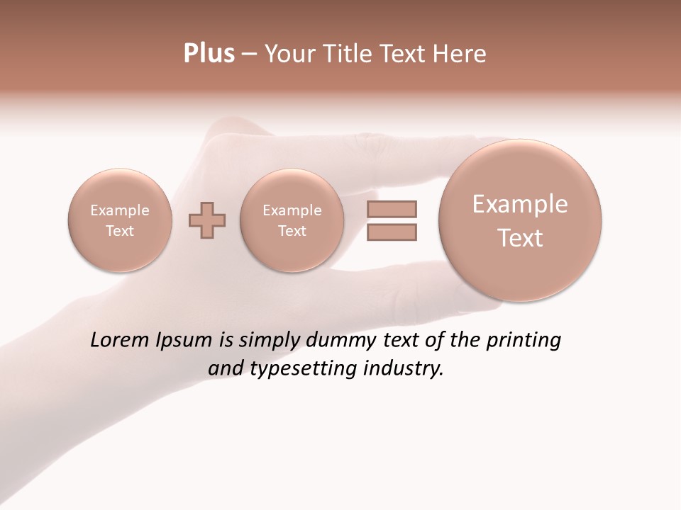 Background Hand Indicate PowerPoint Template