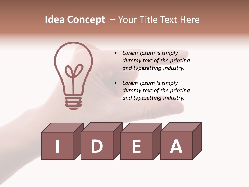 Background Hand Indicate PowerPoint Template