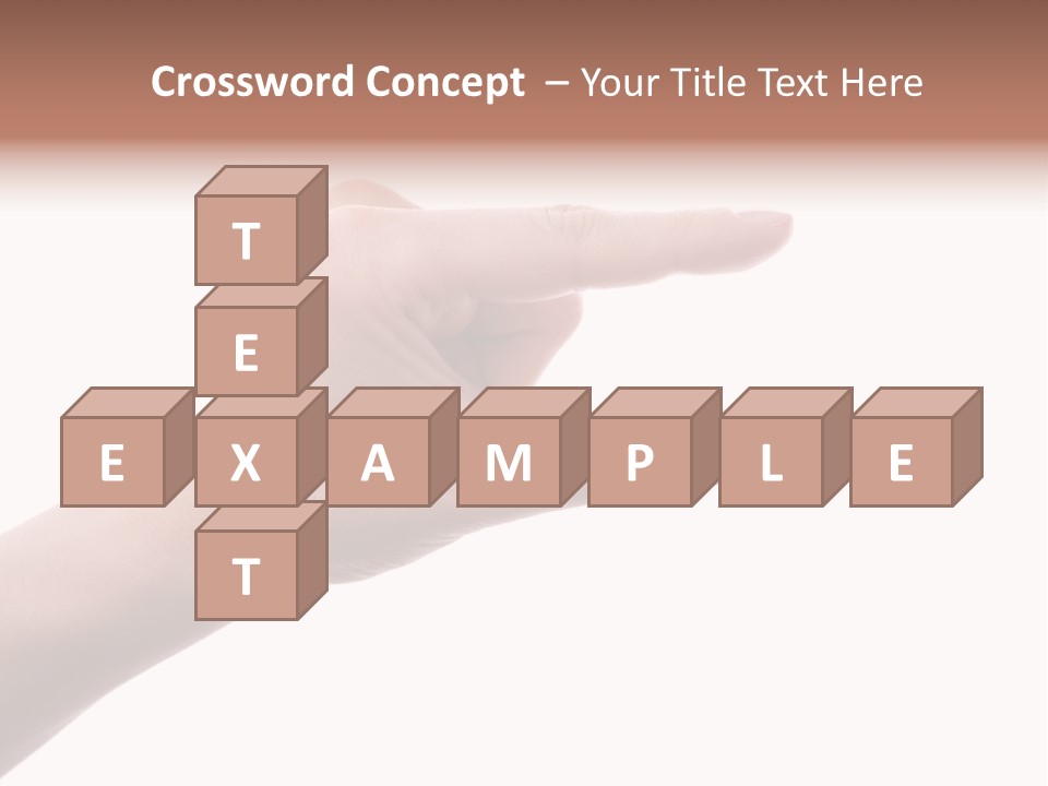 Background Hand Indicate PowerPoint Template