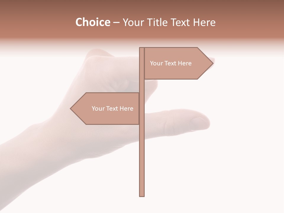 Background Hand Indicate PowerPoint Template