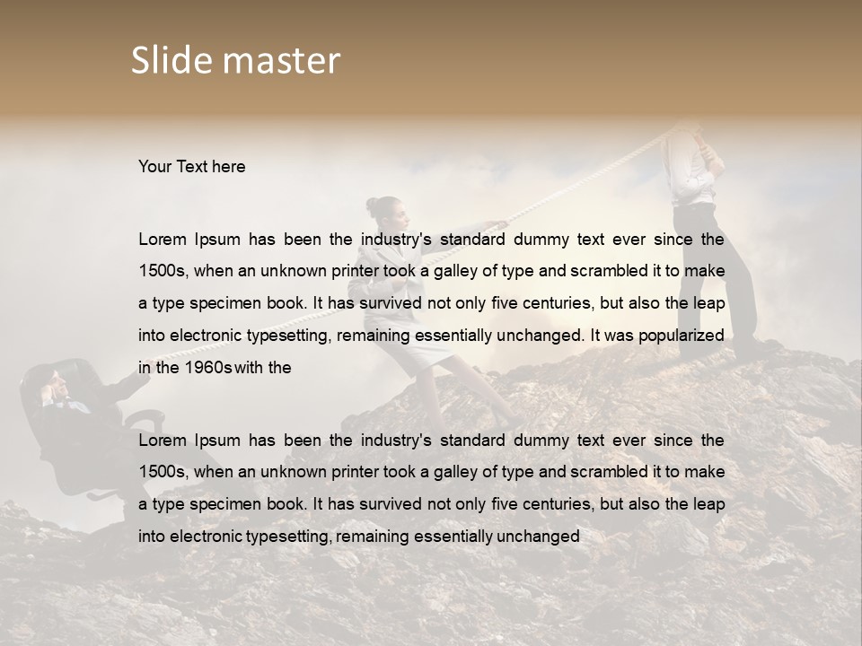 Game Enterprise Rope PowerPoint Template