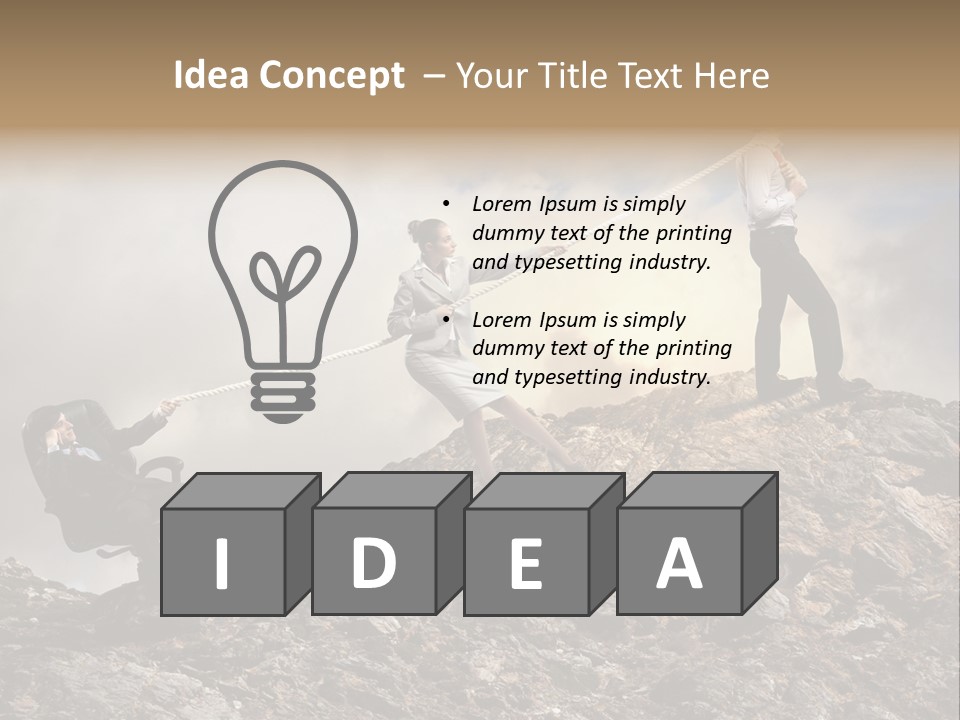 Game Enterprise Rope PowerPoint Template