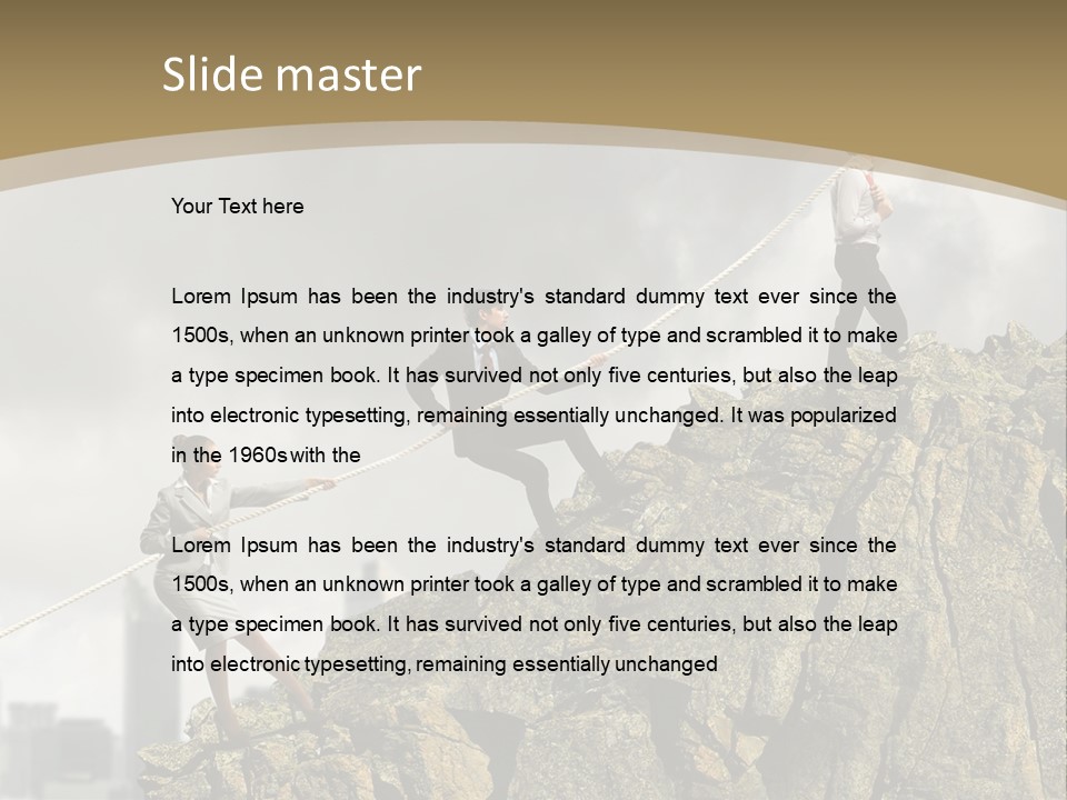 Pull Abstract Three PowerPoint Template