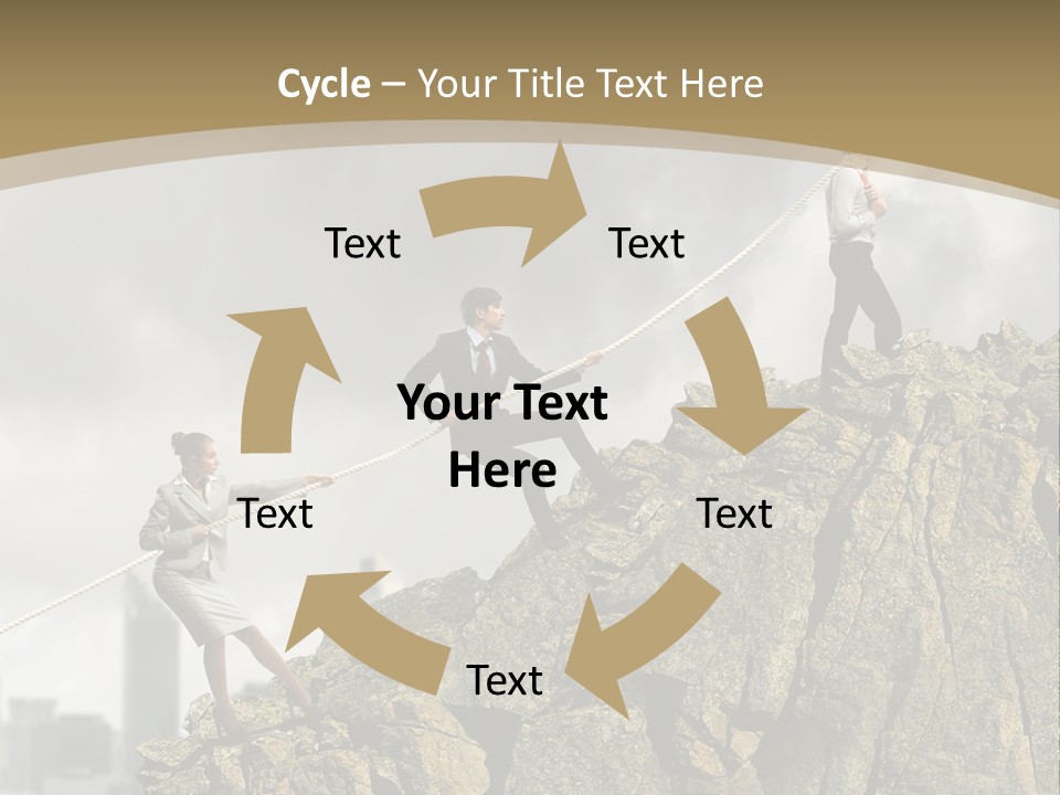 Pull Abstract Three PowerPoint Template