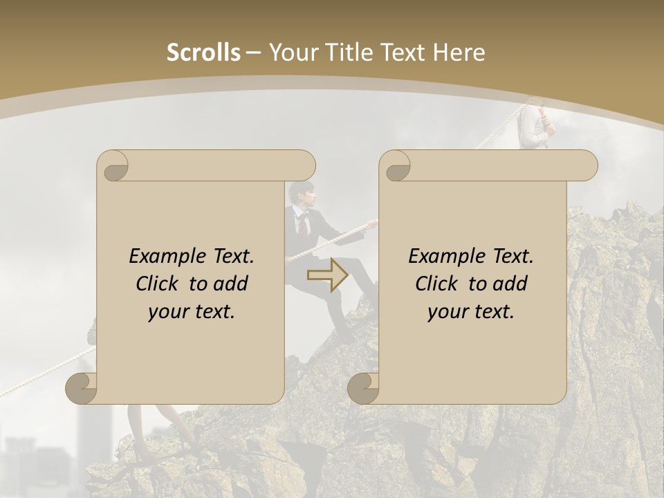 Pull Abstract Three PowerPoint Template