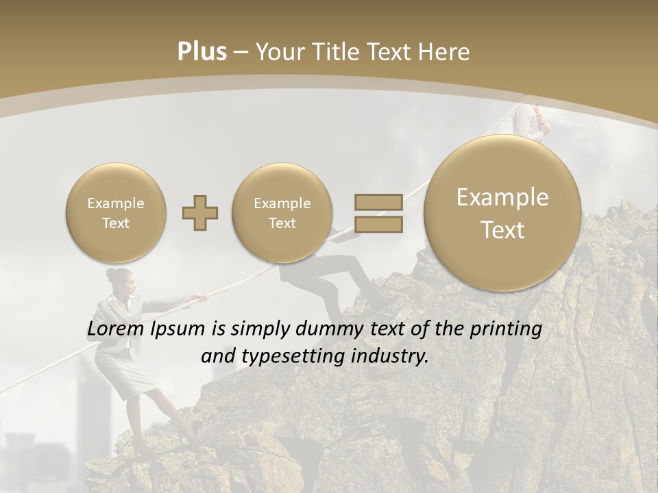 Pull Abstract Three PowerPoint Template