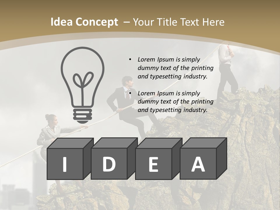 Pull Abstract Three PowerPoint Template