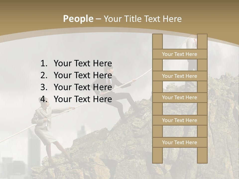 Pull Abstract Three PowerPoint Template
