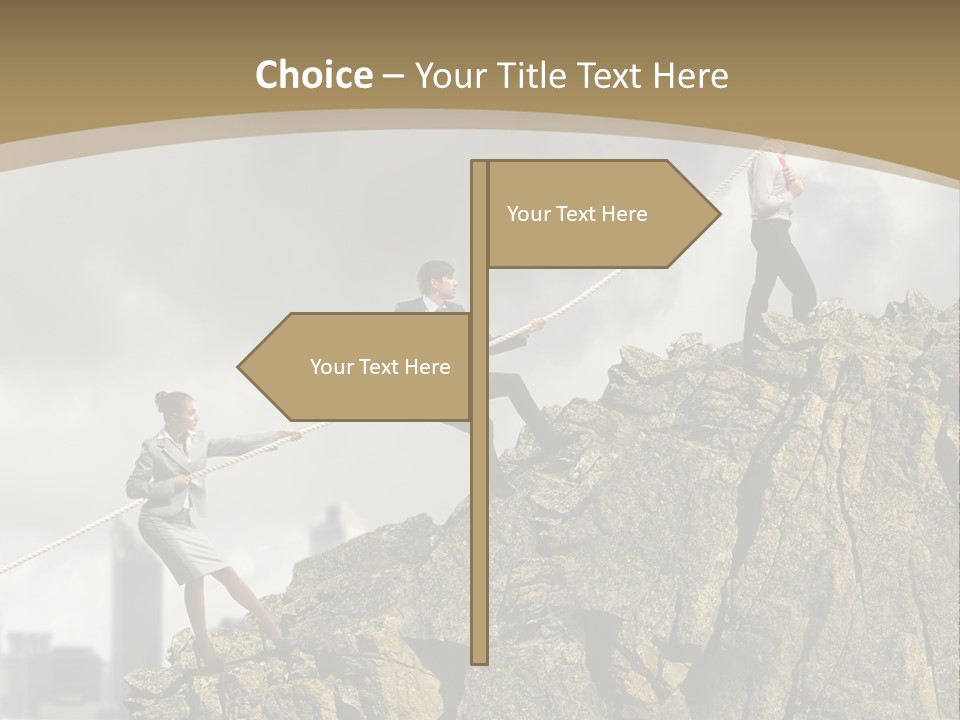 Pull Abstract Three PowerPoint Template