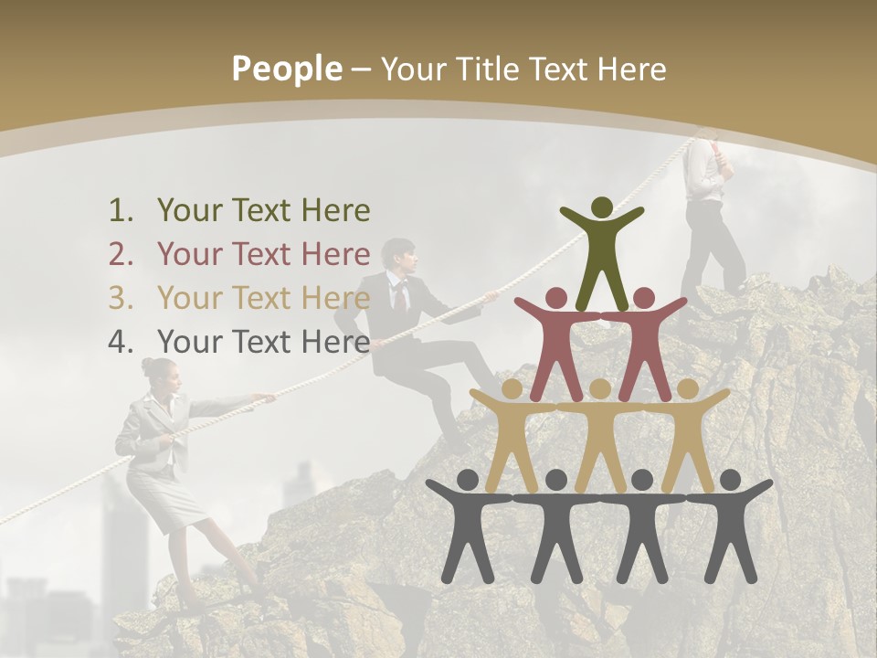 Pull Abstract Three PowerPoint Template